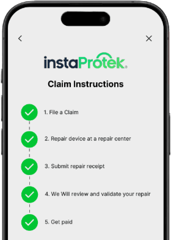 instaProtek app service request showing how to file a service request