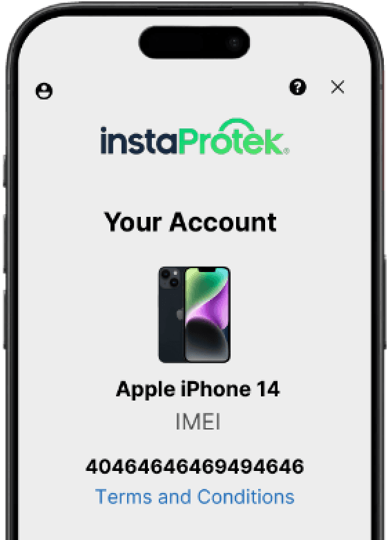 instaProtek app service request showing service request summary